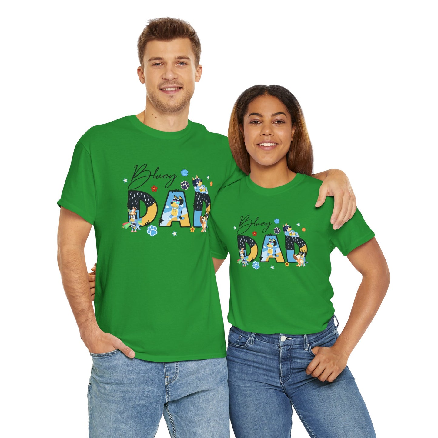 Princess Grace  Fun 'Blessed Dad' Unisex Heavy Cotton Tee Perfect Gift for Father's Day