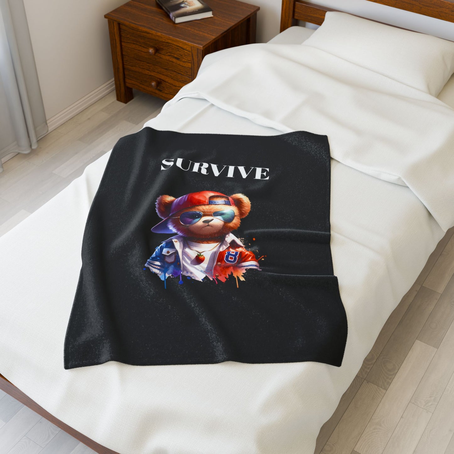 Princess Grace SURVIVE Velveteen Plush Blanket