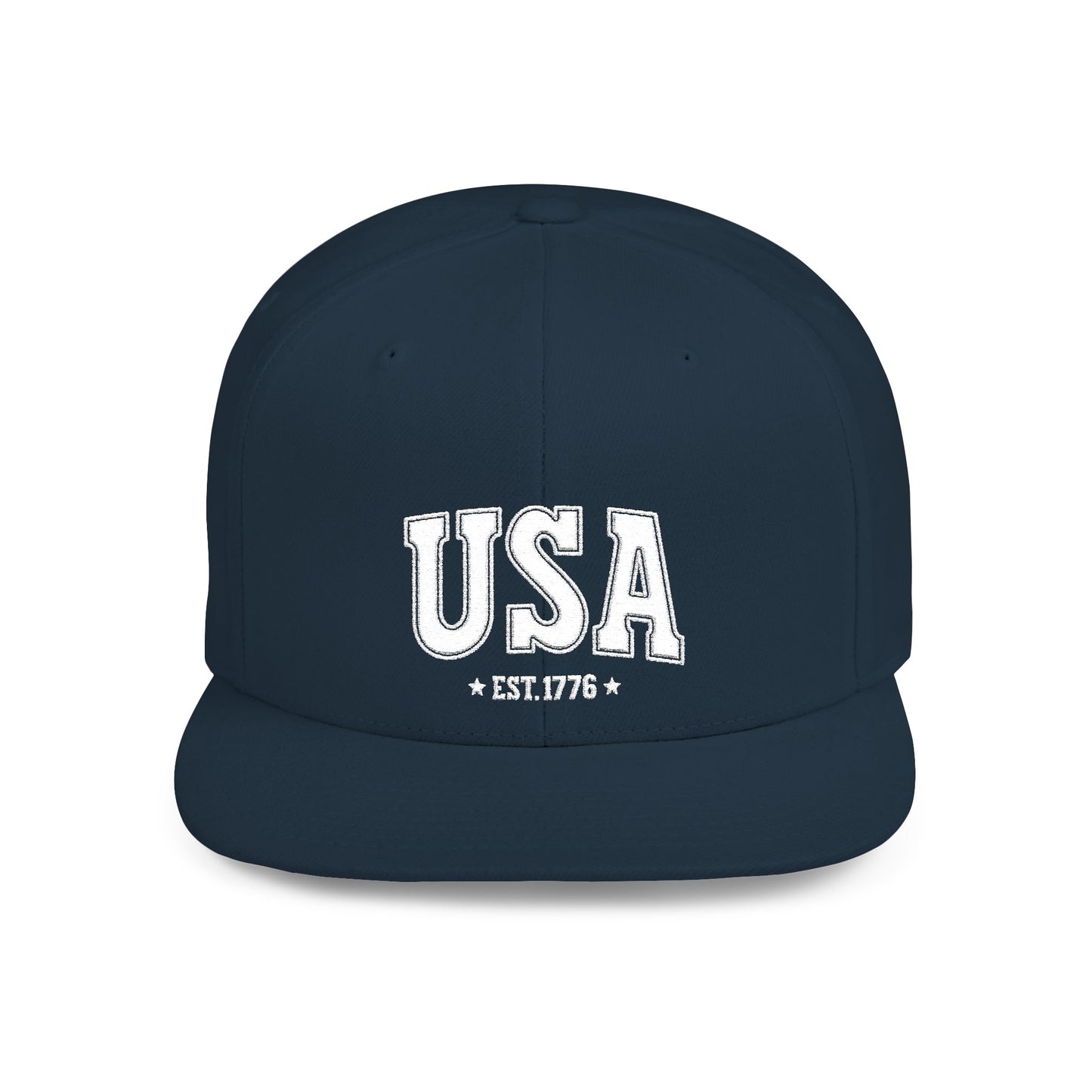 Princess Grace  USA Flat Bill Snapback Cap - Est. 1776 | Casual Style for All Occasions