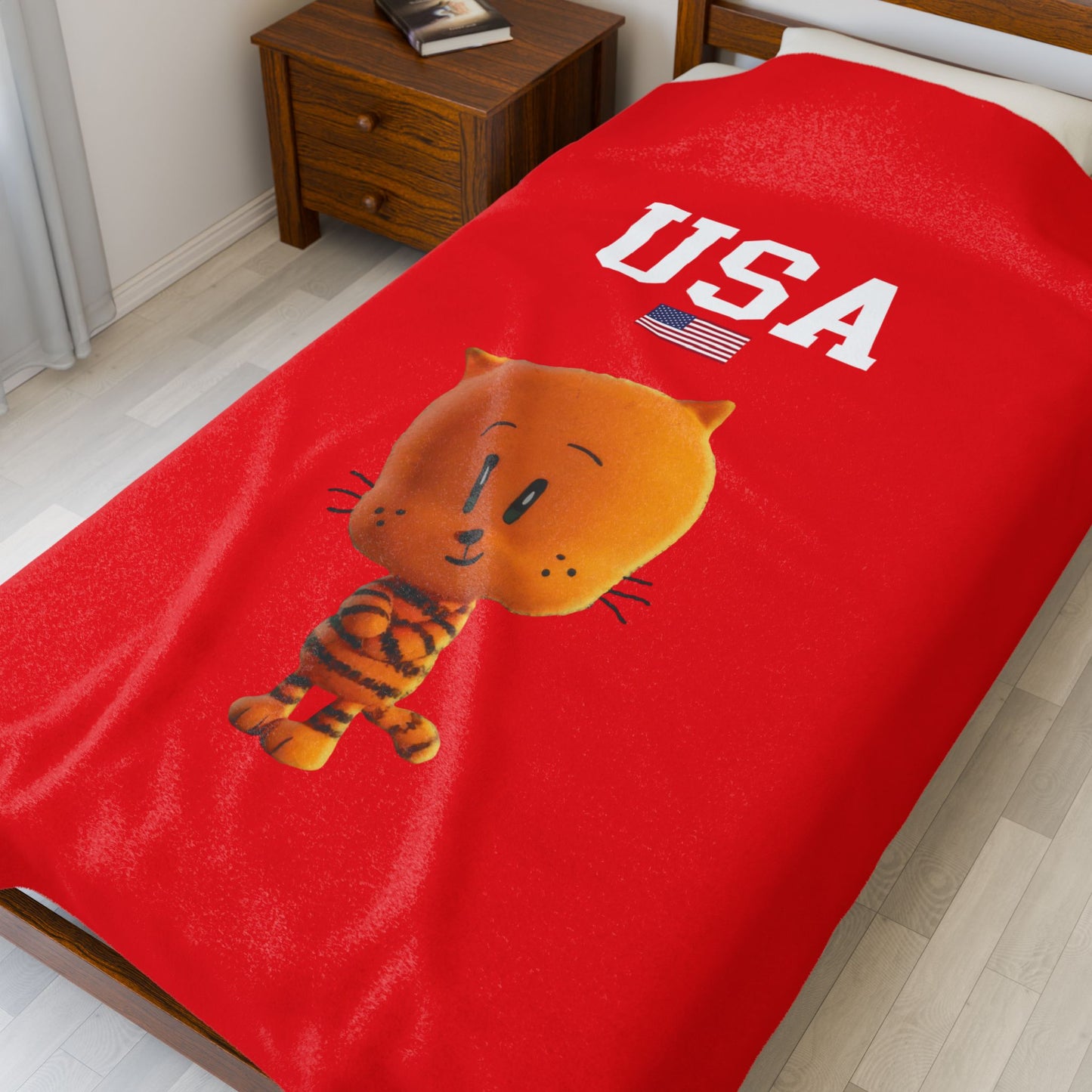 Princess Grace  TEAM USA  Velveteen Plush Blanket