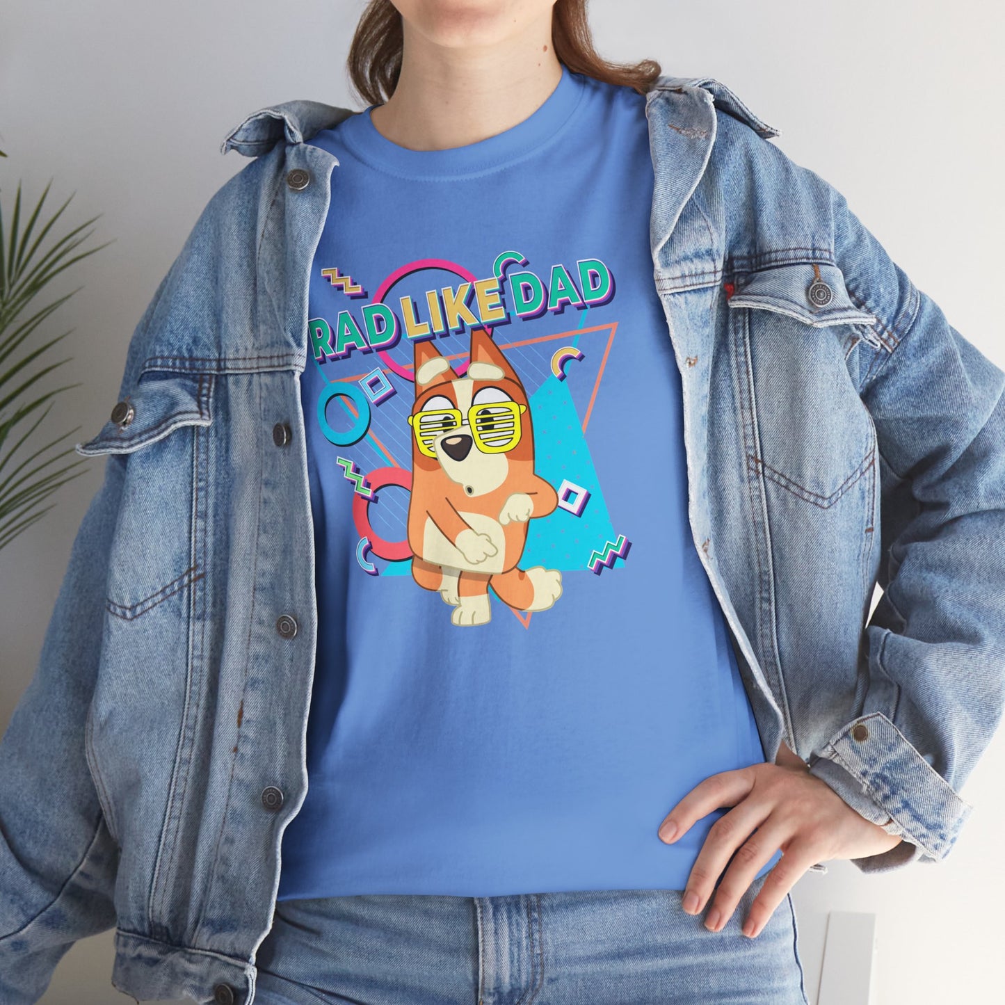 Princess Grace Bluer Rad Like Dad Fun Unisex Heavy Cotton Tee Graphic Tee for Everyday Wear and Gifts