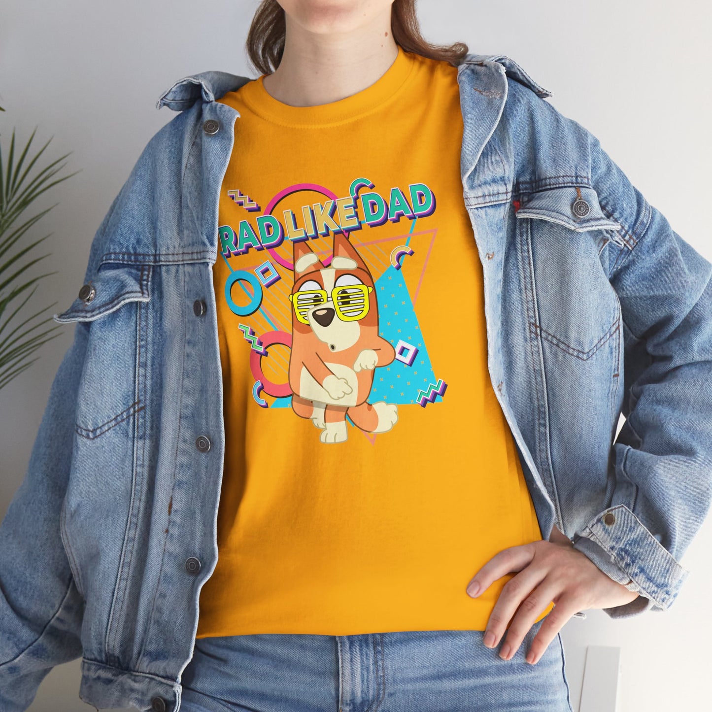 Princess Grace Bluer Rad Like Dad Fun Unisex Heavy Cotton Tee Graphic Tee for Everyday Wear and Gifts