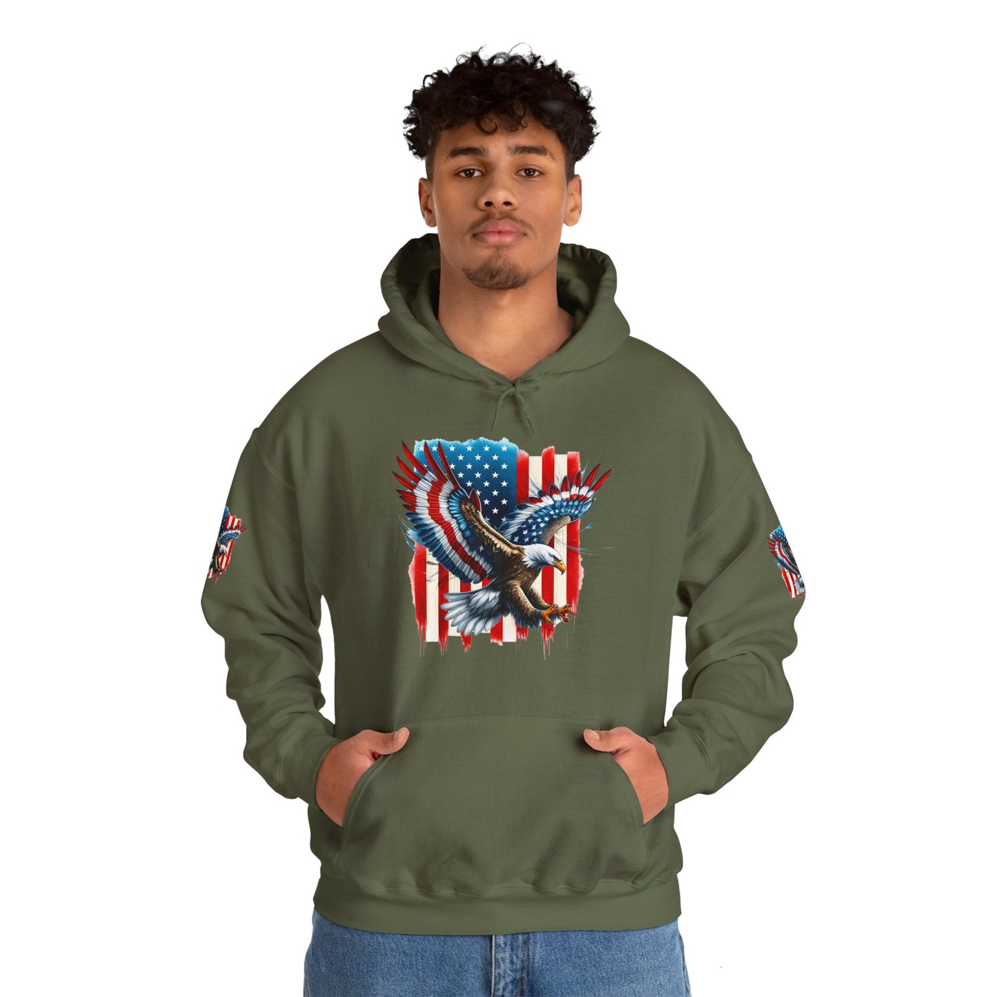 Princess Grace Patriotic Unisex Heavy Blend Hooded Sweatshirt