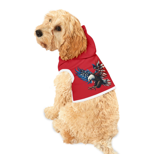 Princess Grace  Patriotic Pet Hoodie with Eagle Design