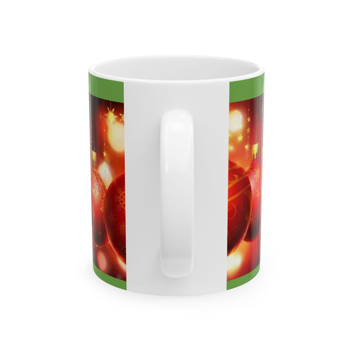 Princess Grace Festive Christmas Ornament Ceramic Mug  Holiday Cheer for Hot Drinks