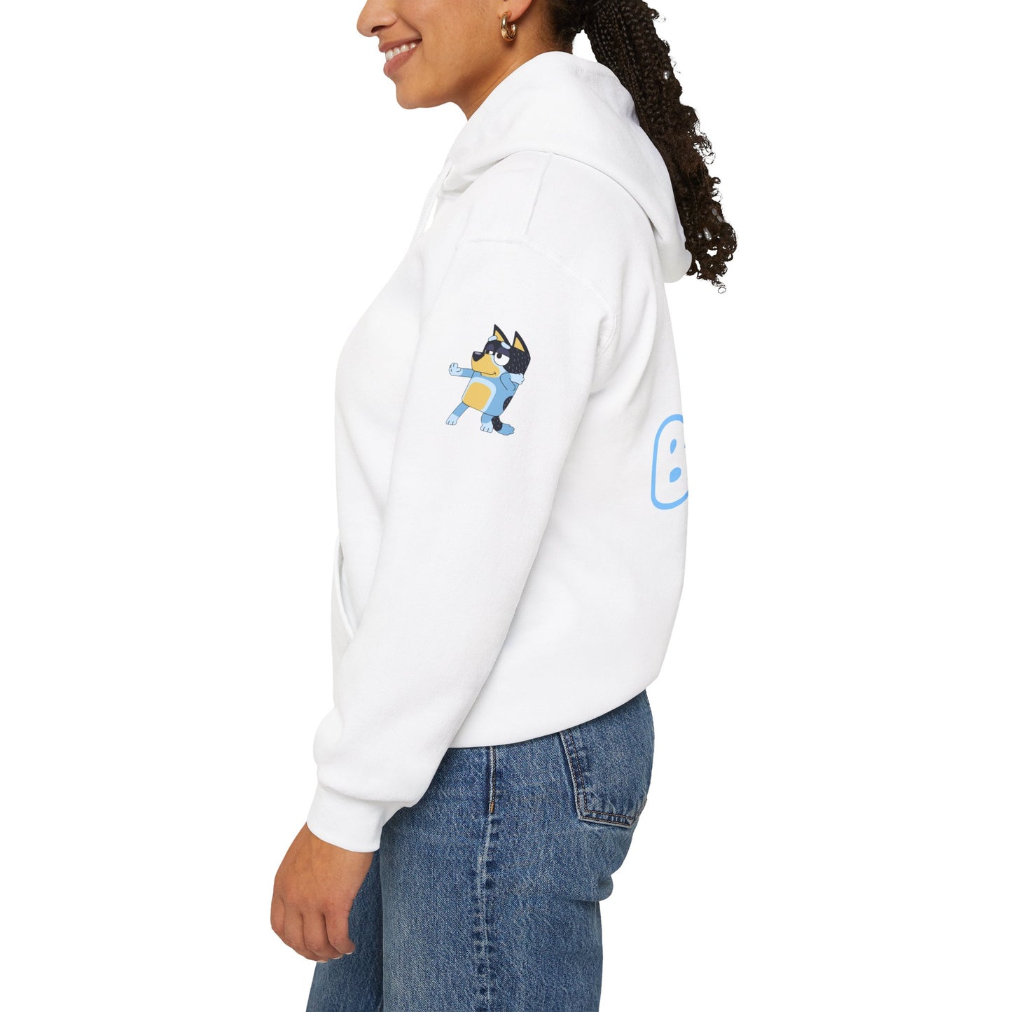 Princess Grace  Bluey Unisex Heavy Blend Hoodie  Cozy Cartoon Sweatshirt for Kids & Adults