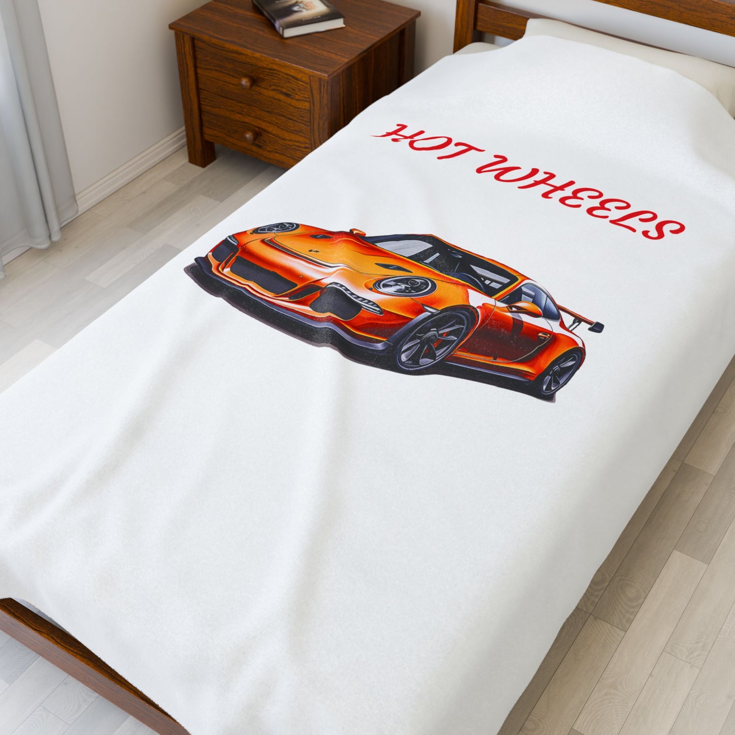 Princess Grace  Hot Wheels Velveteen Plush Blanket  Cozy Blanket for Car Lovers