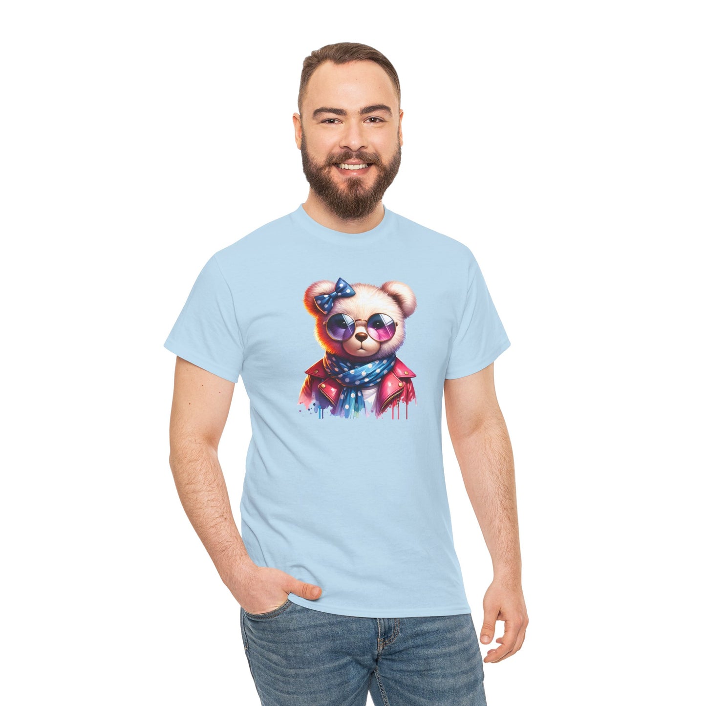 Princess Grace  Cool Bear Graphic Unisex Heavy Cotton Tee  Stylish & Fun for All