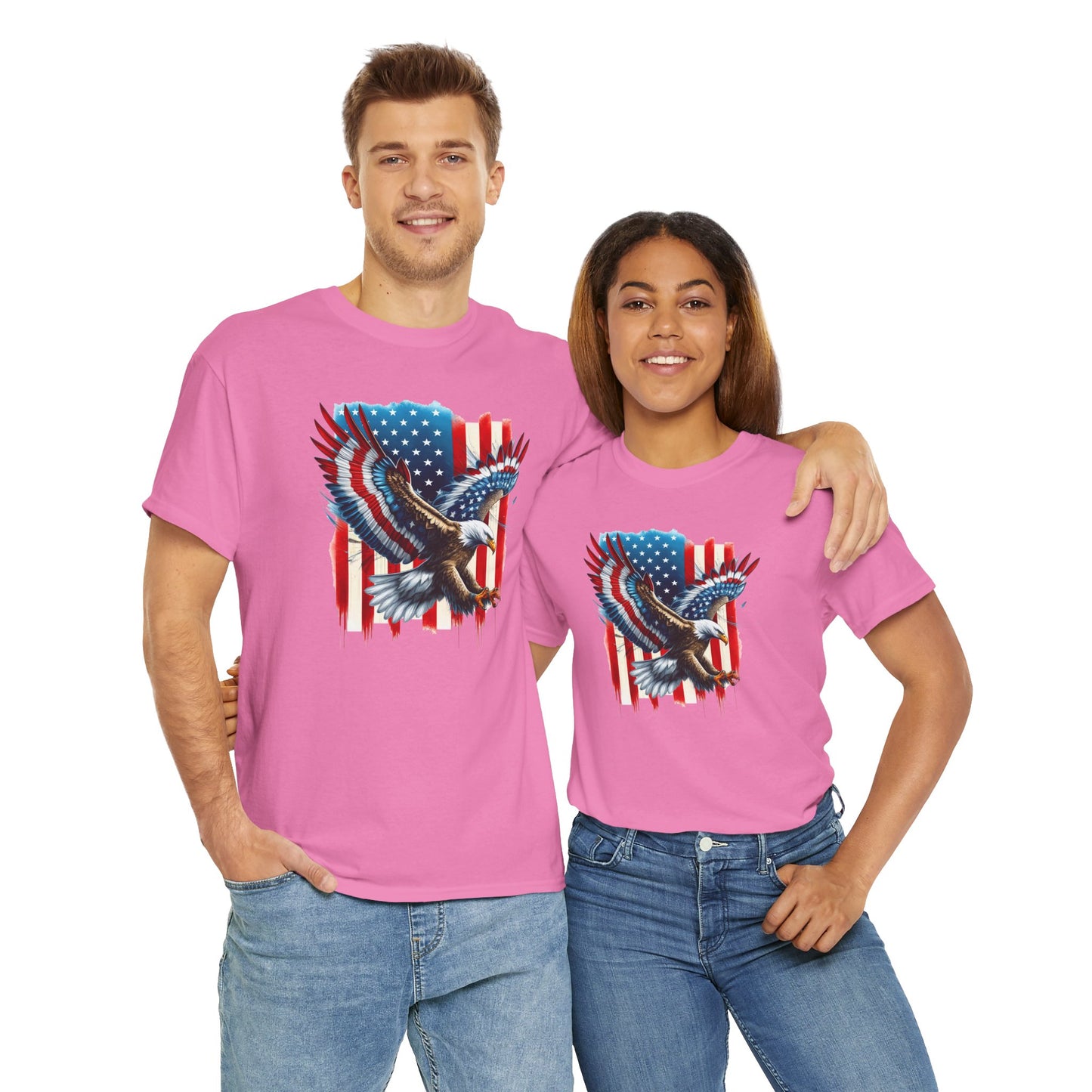 Princess Grace  Patriotic Eagle Unisex Heavy Cotton Tee