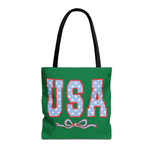 Princess Grace USA Patriotic Tote Bag for Independence Day Celebrations