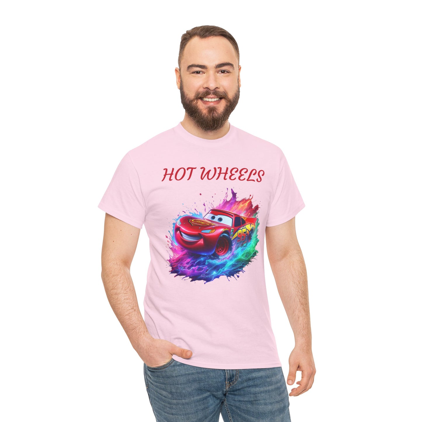 Princess Grace  Hot Wheels Unisex Heavy Cotton Tee Vibrant Racing Graphic T-Shirt