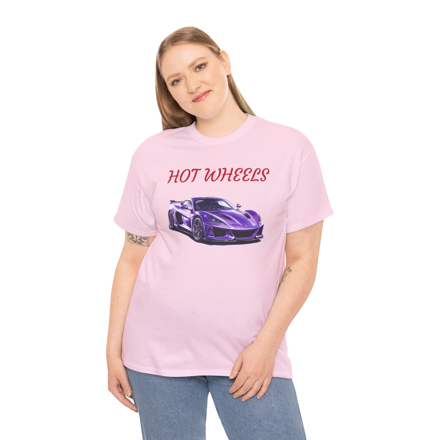 Princess Grace  Hot Wheels Graphic Unisex Heavy Cotton Tee Perfect for Car Enthusiasts