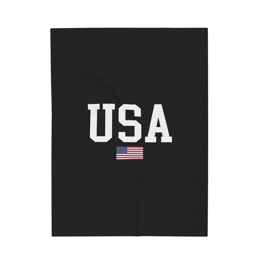 Princess Grace  TEAM USA  Velveteen Plush Blanket