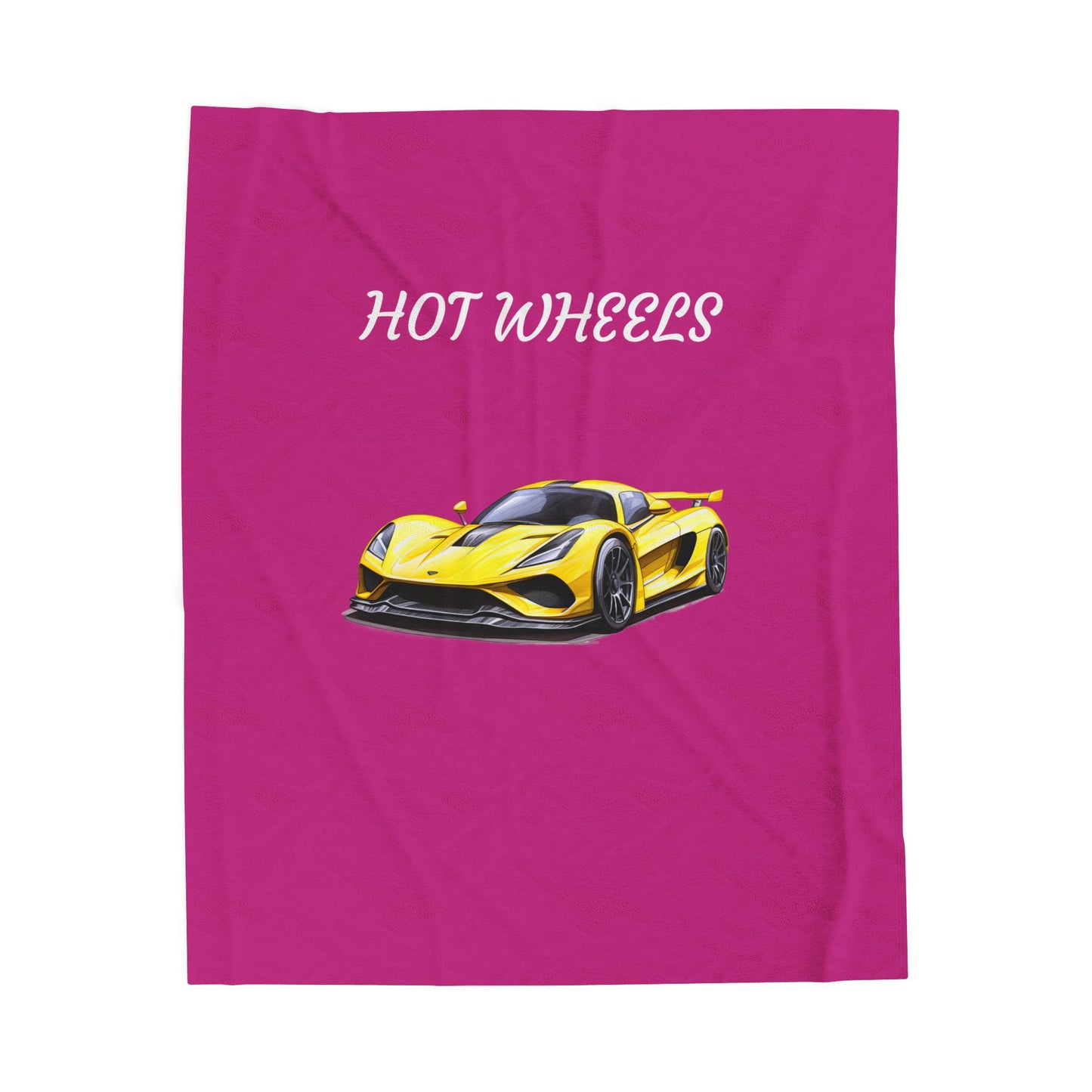 Princess Grace  Hot Wheels Velveteen Plush Blanket for Car Lovers  Cozy Throw for Kids and Adults