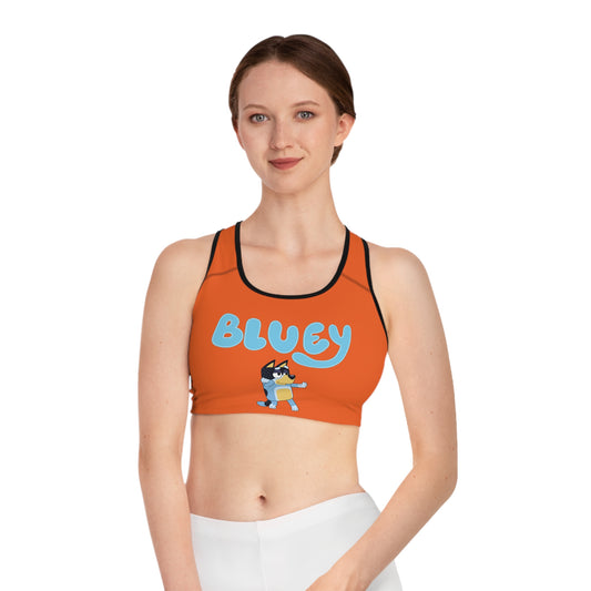 Princess Grace Bluey Inspired Sports Bra  Fun & Comfortable Workout Gear