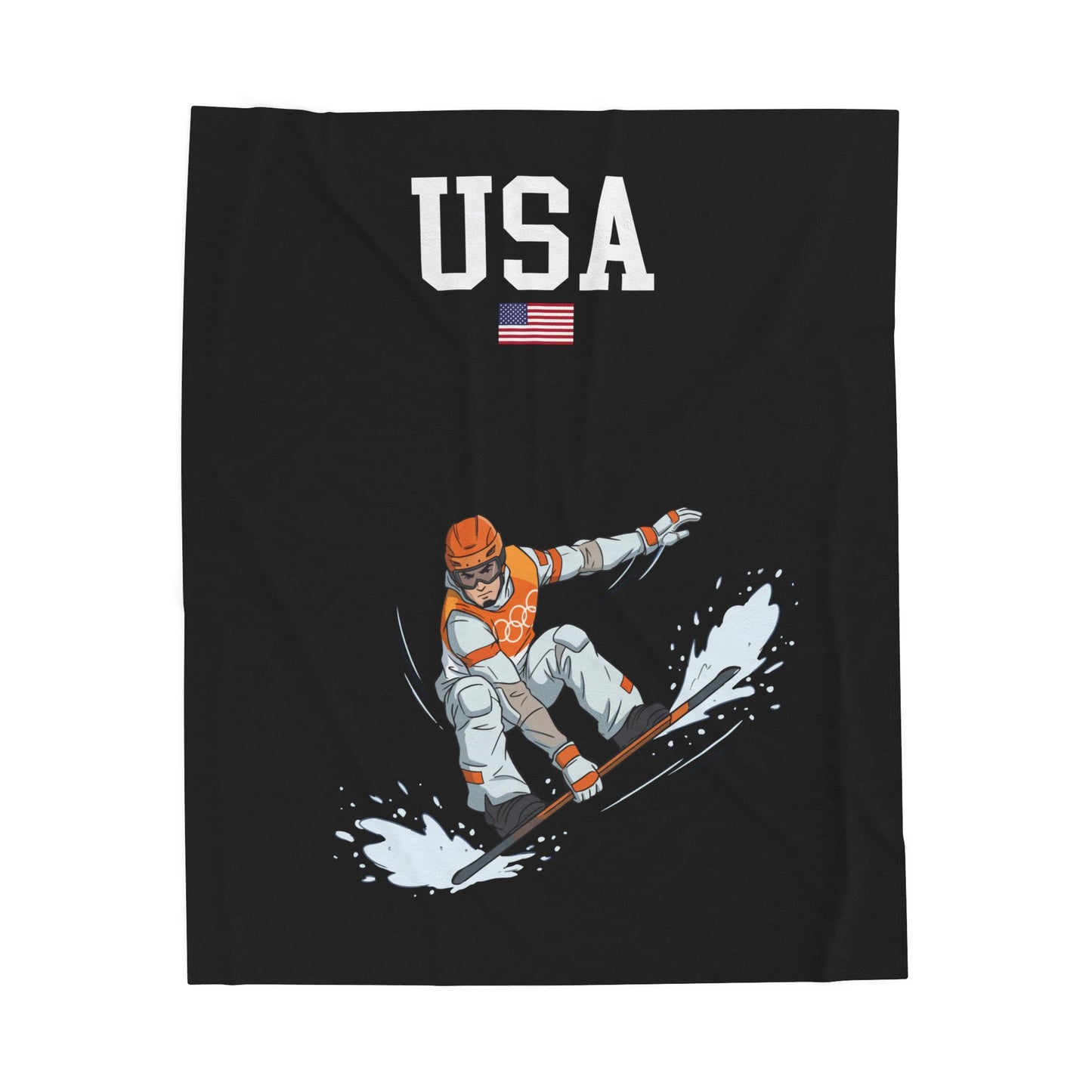 Princess Grace  TEAM USA  Velveteen Plush Blanket