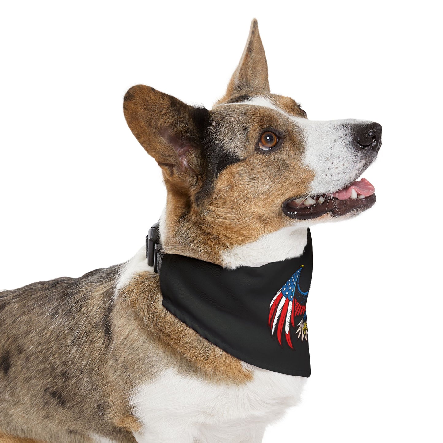 Princess Grace  Patriotic Eagle Pet Bandana Collar  USA Flag Design for Stylish Dogs