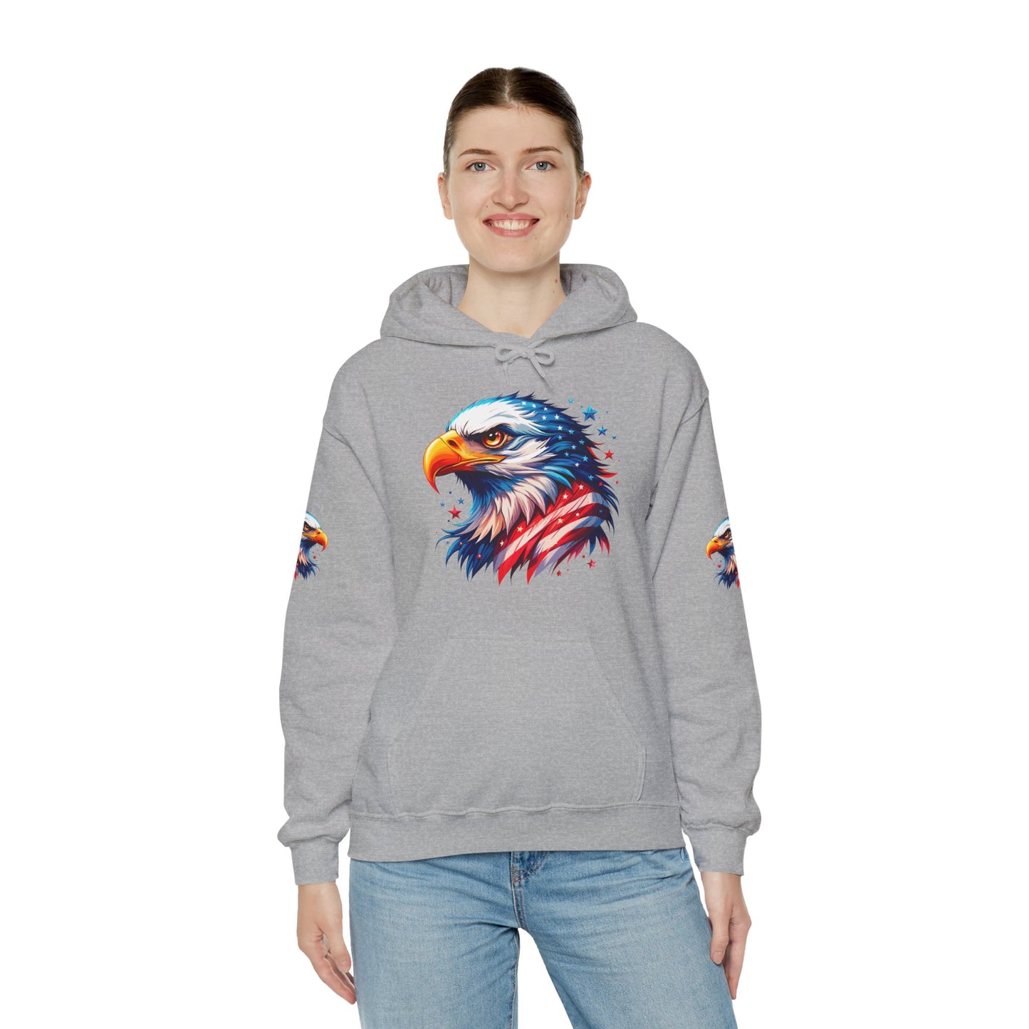 Princess Grace  American  Eagle Unisex Heavy Blend Hooded Sweatshirt