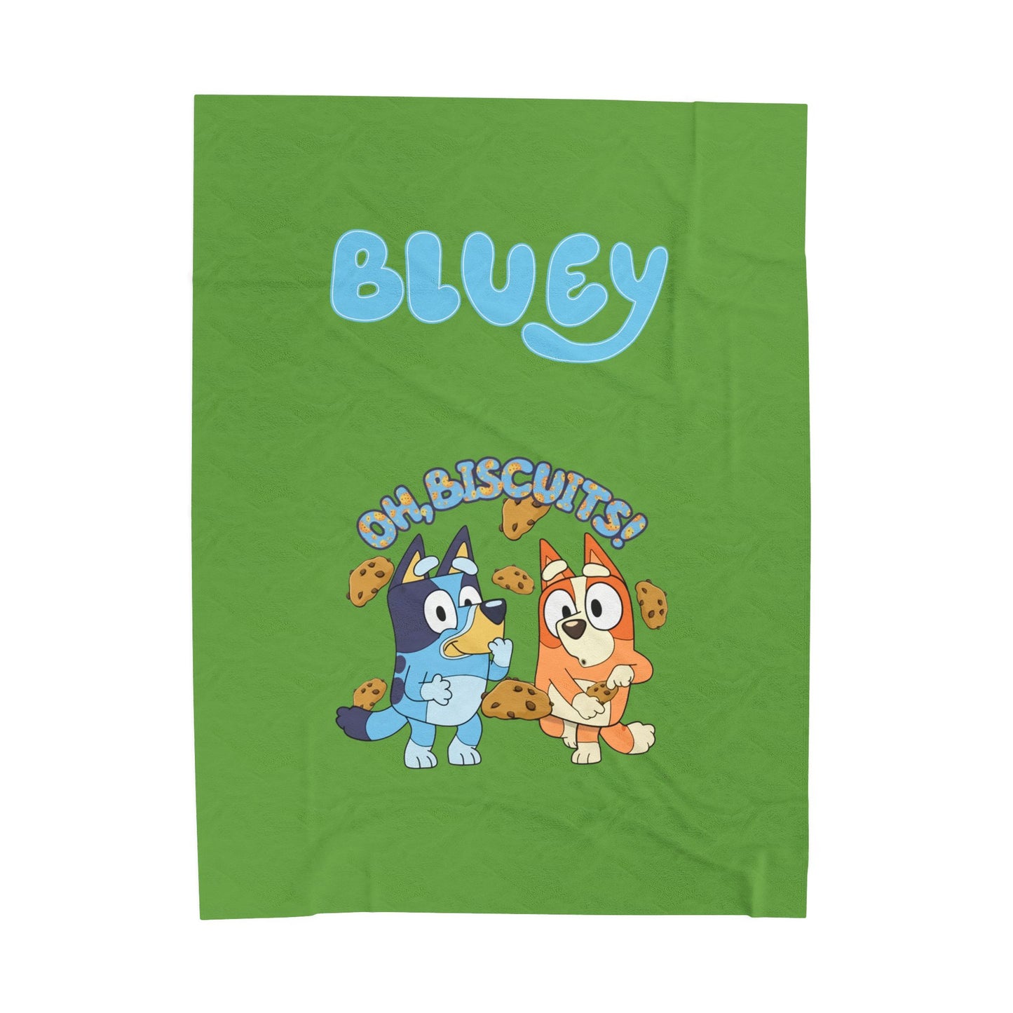Princess Grace  Bluey Themed Velveteen Plush Blanket  Cozy & Fun for Kids