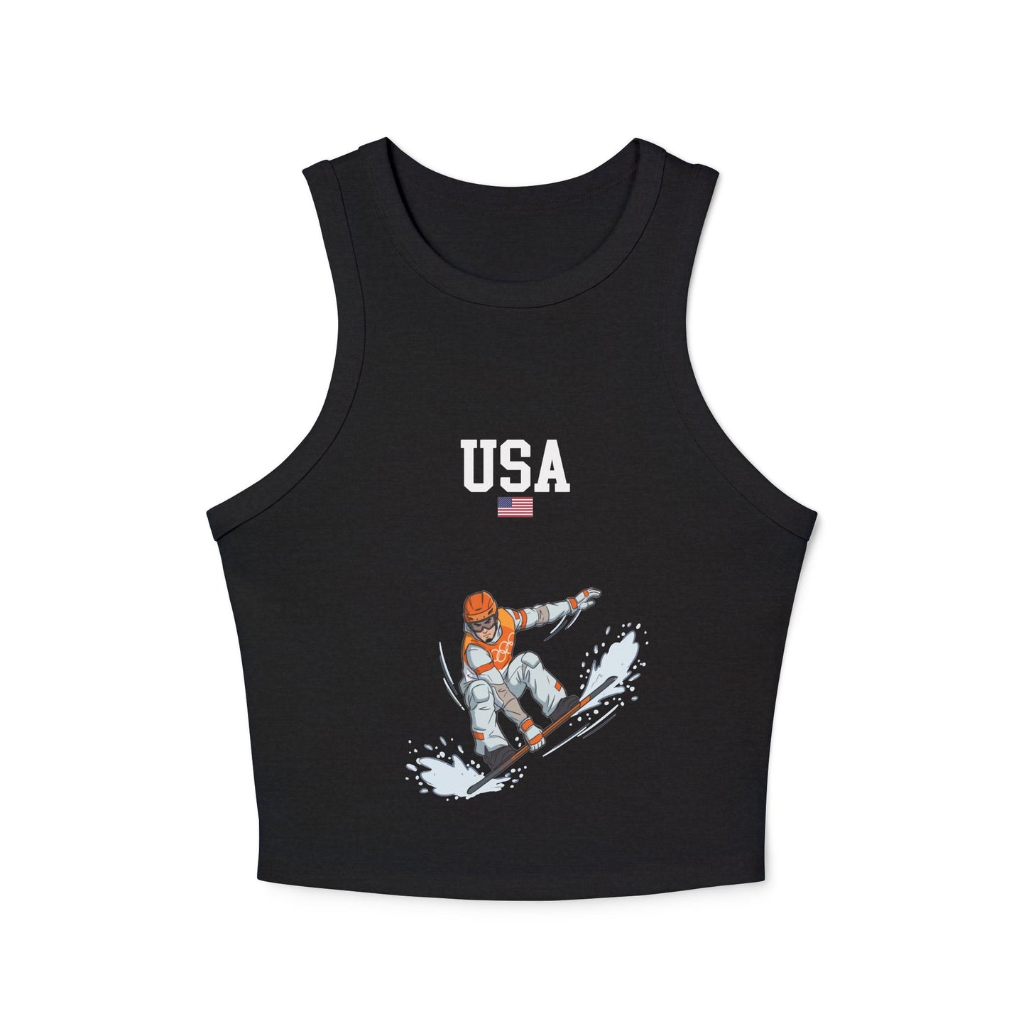 Princess Grace  TEAM USA  Women's Micro Rib Racer Tank Top