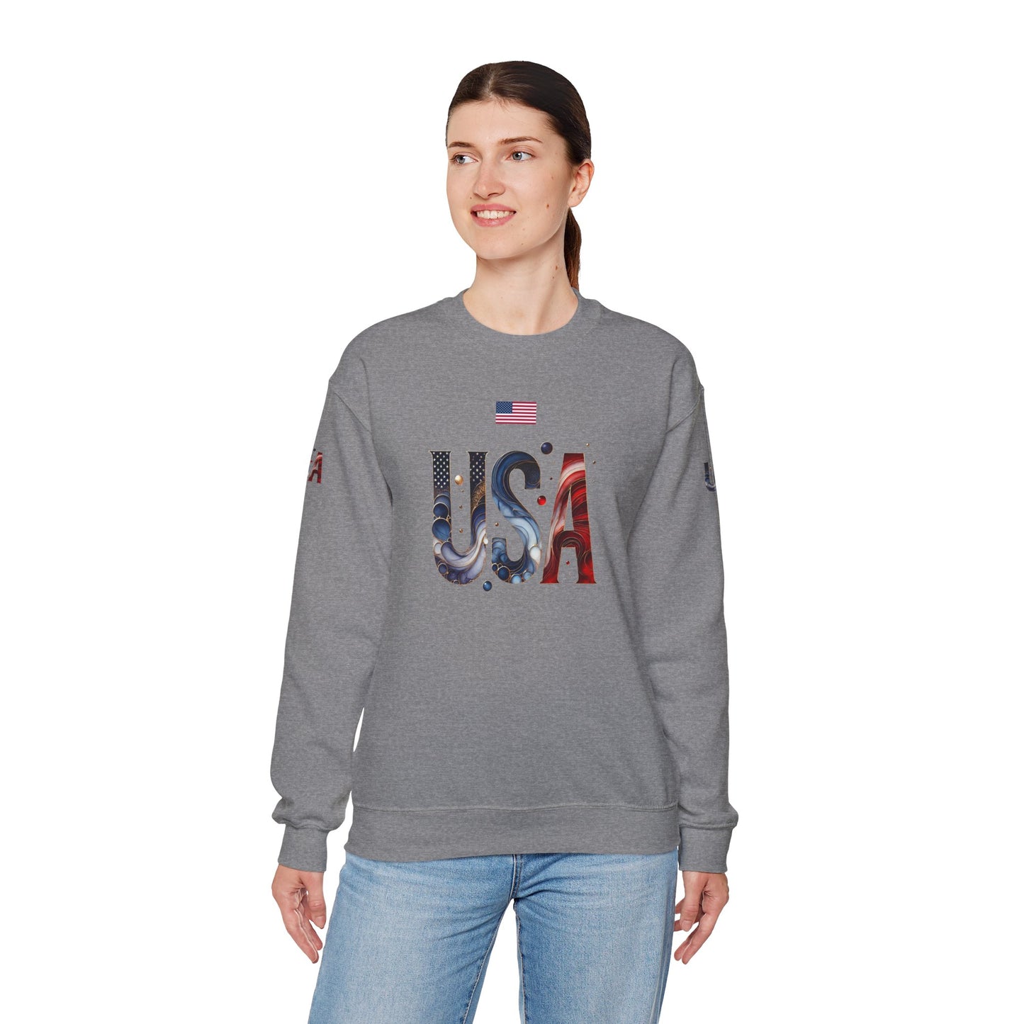 Princess Grace TEAM USA Unisex Heavy Blend Crewneck Sweatshirt