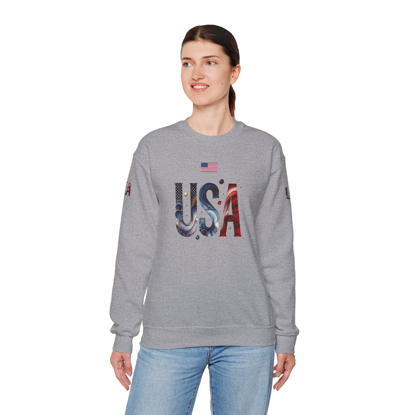 Princess Grace TEAM USA Unisex Heavy Blend Crewneck Sweatshirt