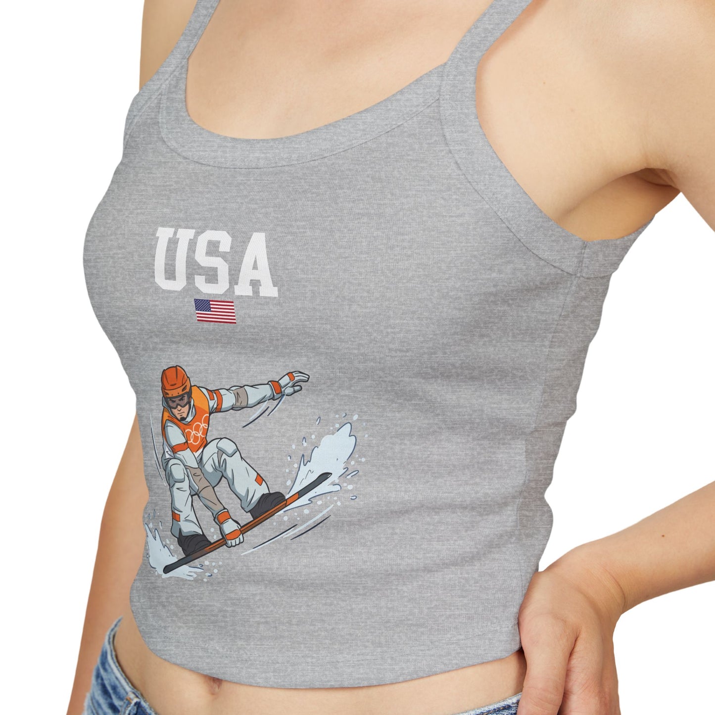 Princess Grace  TEAM USA  Women's Spaghetti Strap Tank Top