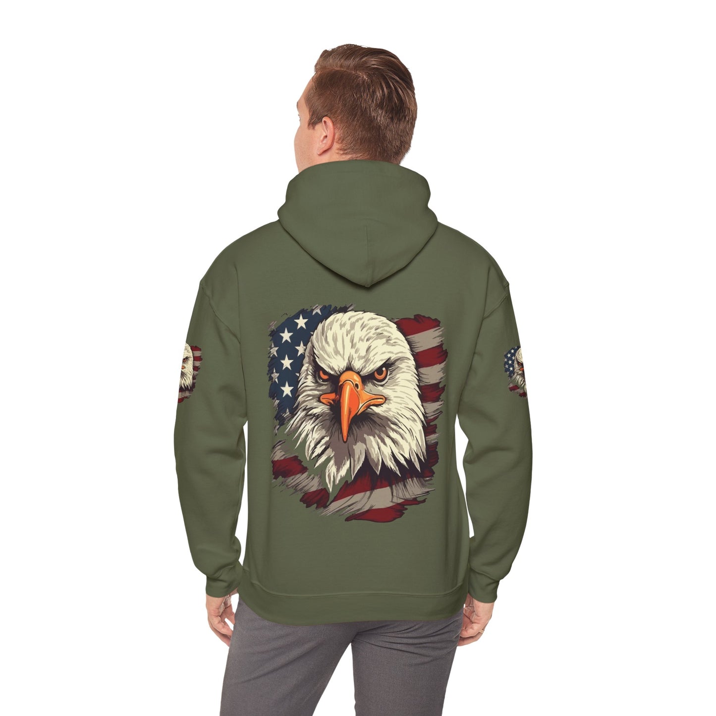 Princess Grace American Eagle Bold Unisex Heavy Blend Hooded Sweatshirt