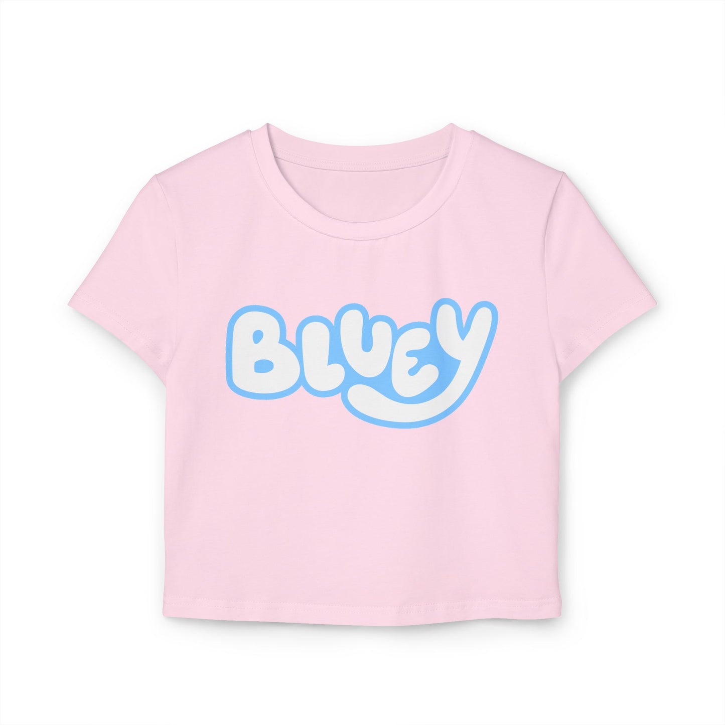 Princess Grace  Cute Bluey Women's Baby Tee  Playful Graphic Tee for Fans