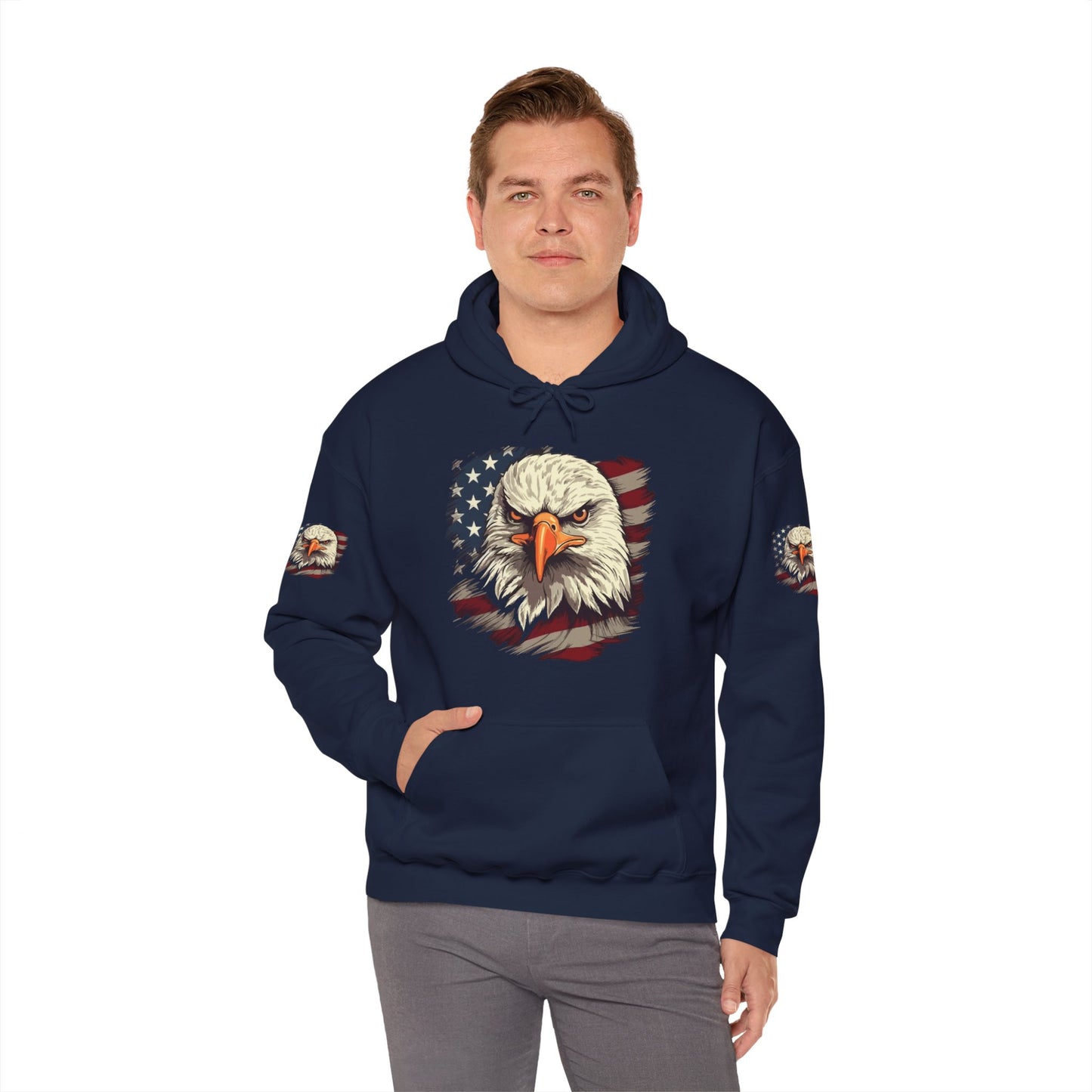 Princess Grace American Eagle Bold Unisex Heavy Blend Hooded Sweatshirt