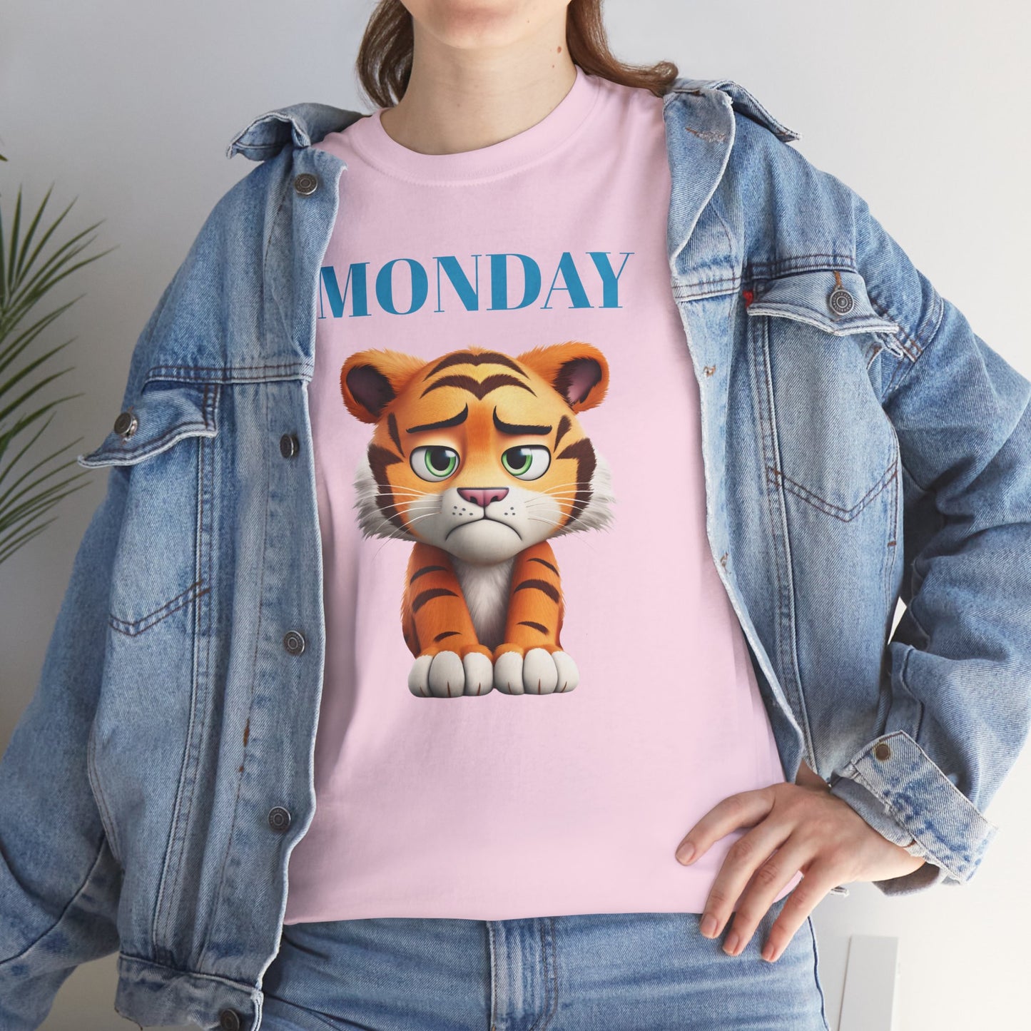 Princess Grace  Funny Monday Tiger Unisex Heavy Cotton Tee