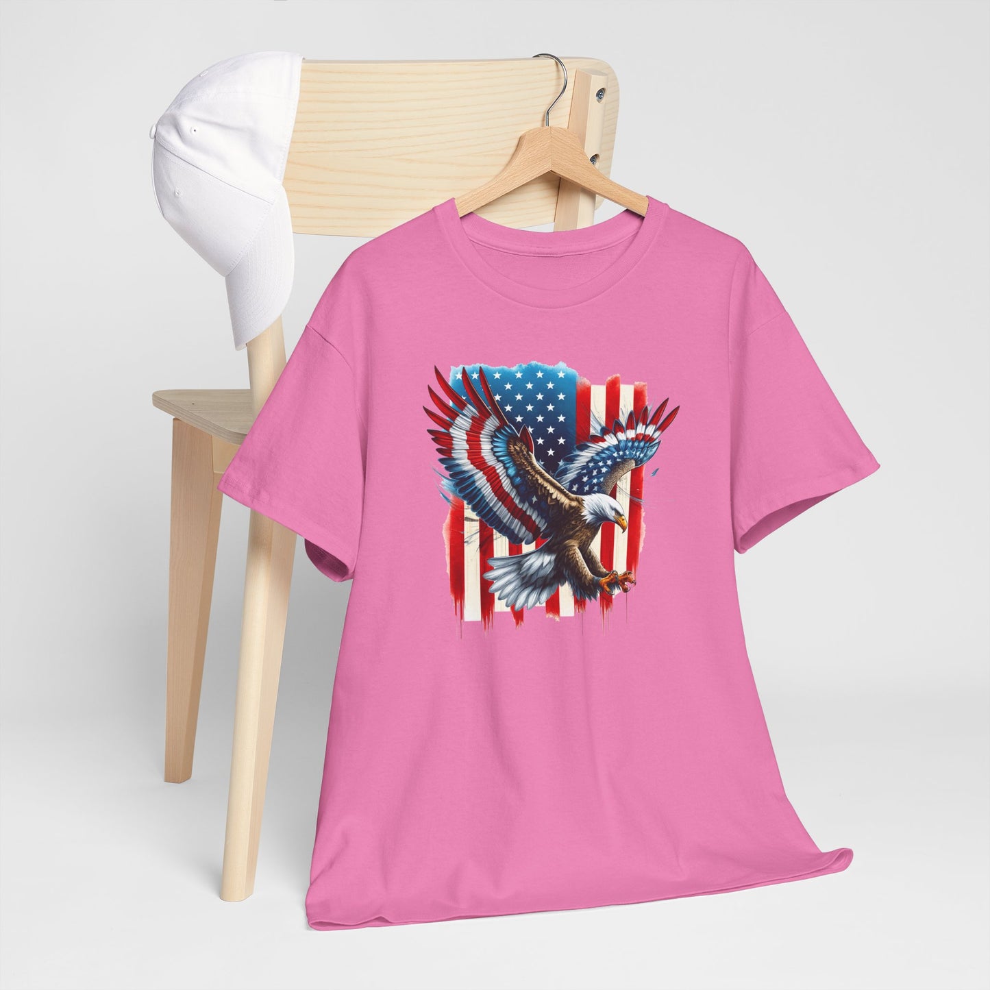 Princess Grace  Patriotic Eagle Unisex Heavy Cotton Tee