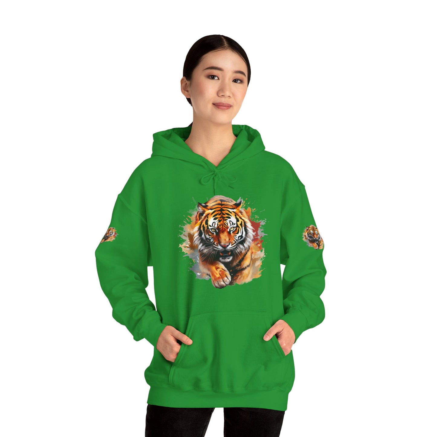 Princess Grace  Fierce Tiger Graphic Unisex Heavy Blend Hoodie