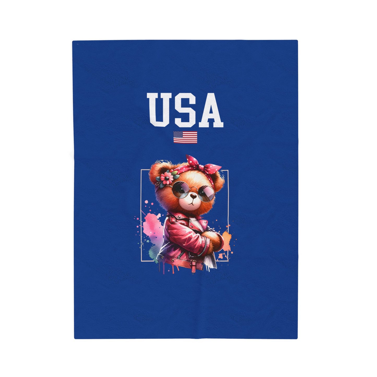 Princess Grace  TEAM USA  Velveteen Plush Blanket