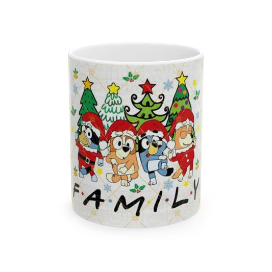 Princess Grace Family Christmas Ceramic Mug  Holiday Cheer for Loved Ones
