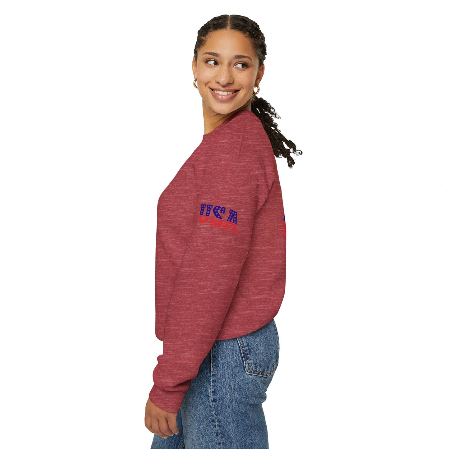 Princess Grace  TEAM USA Unisex Crewneck Sweatshirt Perfect for Independence Day Casual Wear