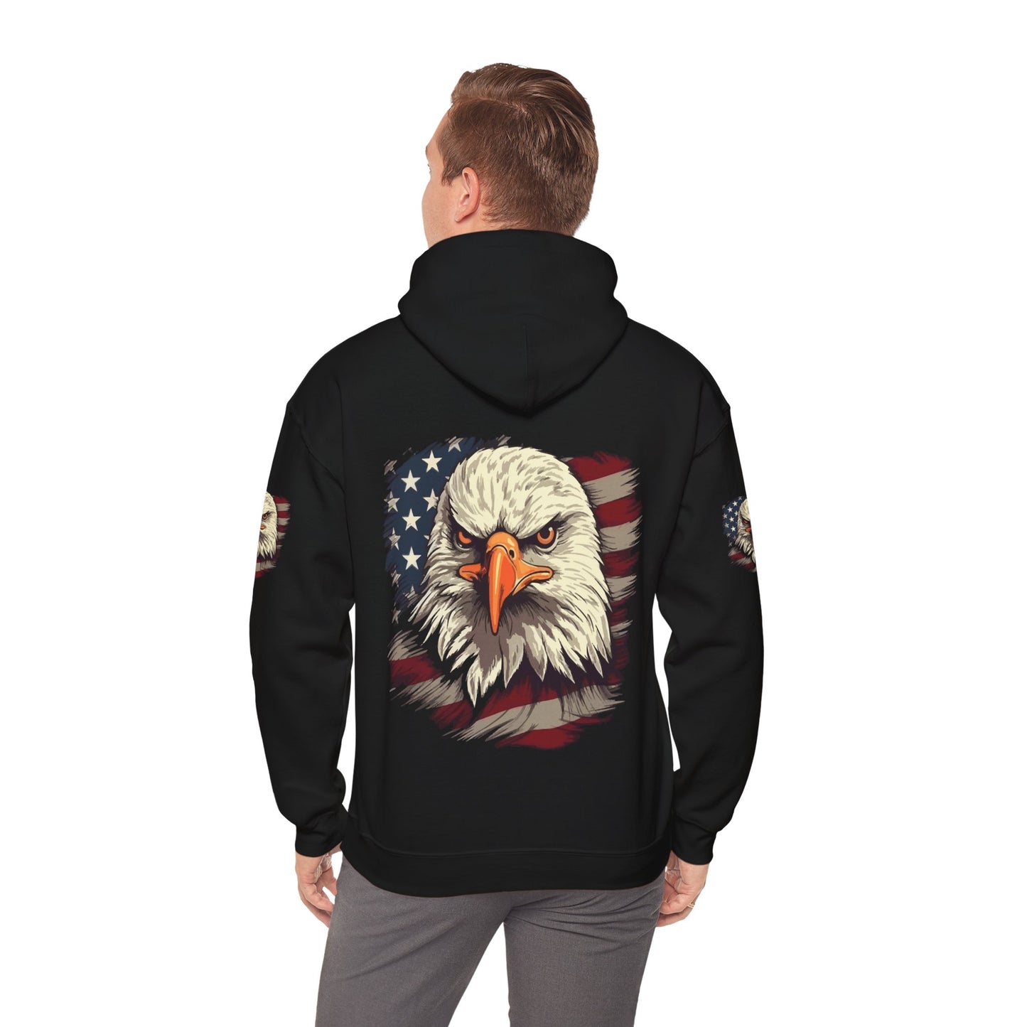 Princess Grace American Eagle Bold Unisex Heavy Blend Hooded Sweatshirt
