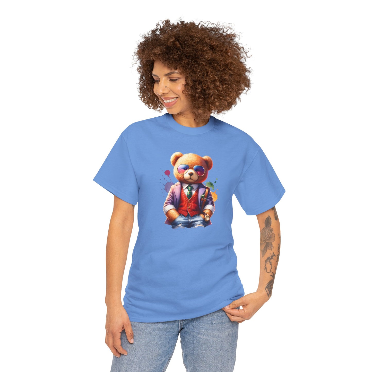 Princess Grace  Trendy Teddy Bear Graphic Unisex Heavy Cotton Tee