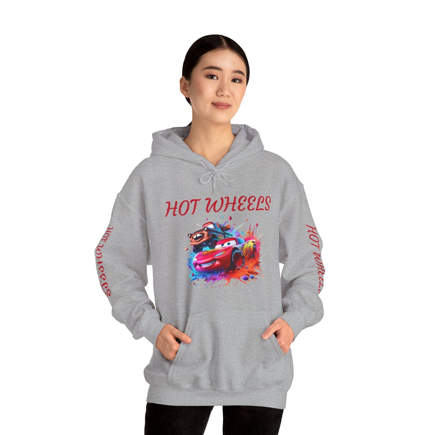 Princess Grace  Hot Wheels Unisex Hoodie Retro Racing Design for Kids and Car Enthusiasts