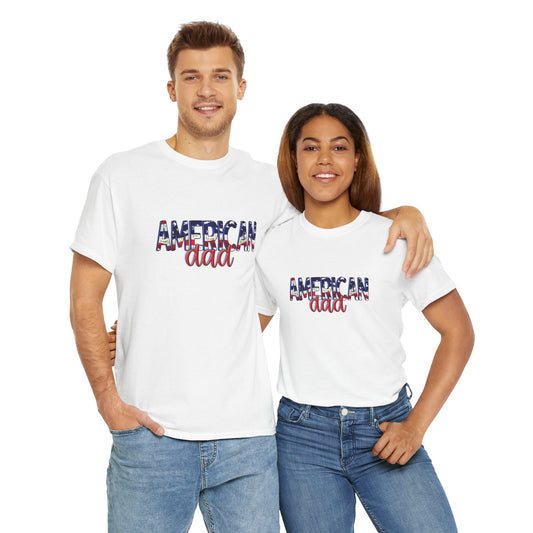 Princess Grace  Patriotic American Dad Tee Unisex Heavy Cotton T-Shirt