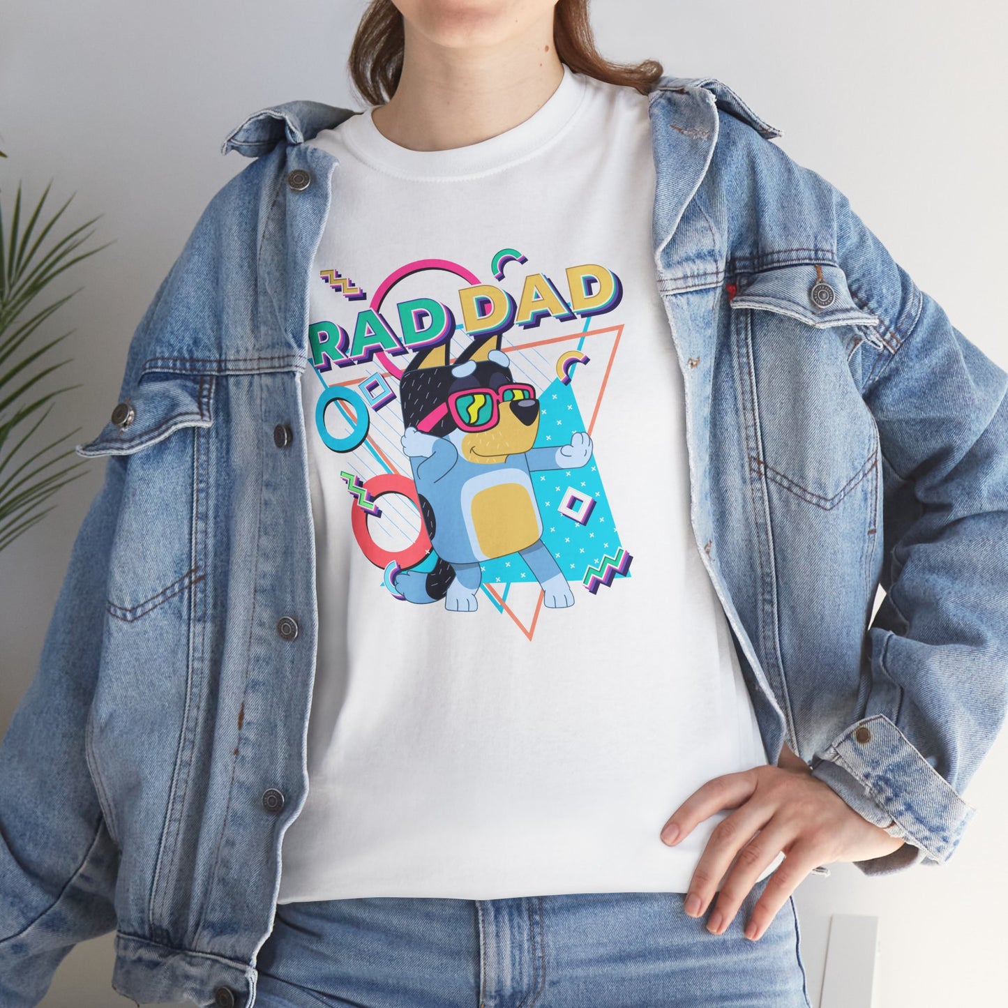 Princess Grace  Bluey  Funny Rad dad Unisex Heavy Cotton Tee  Perfect Gift for Cool Dads
