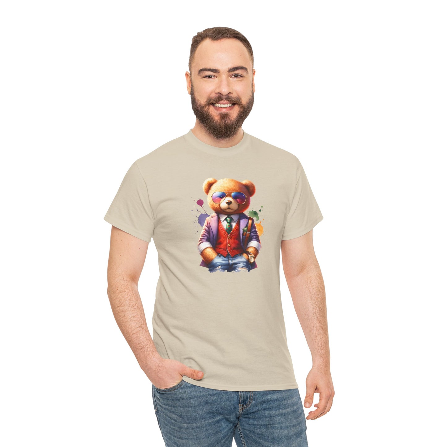 Princess Grace  Trendy Teddy Bear Graphic Unisex Heavy Cotton Tee