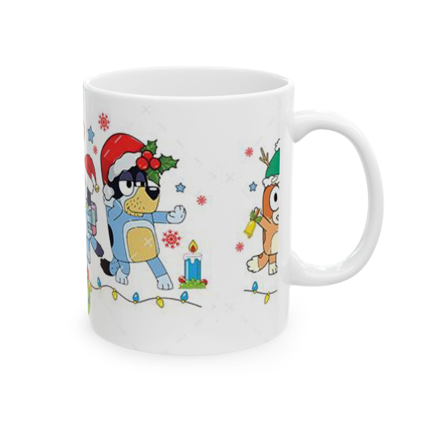 Princess Grace Festive Pet Ceramic Mug  Holiday Dog and Cat Design