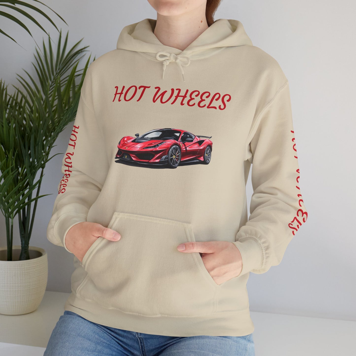 Princess Grace  Hot Wheels Unisex Heavy Blend Hooded Sweatshirt Perfect for Car Enthusiasts and Collectors