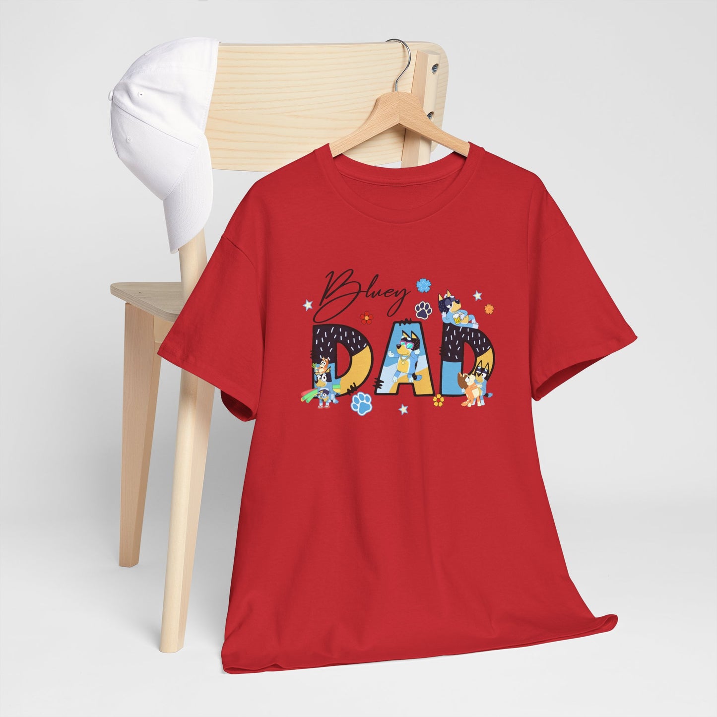 Princess Grace  Fun 'Blessed Dad' Unisex Heavy Cotton Tee Perfect Gift for Father's Day