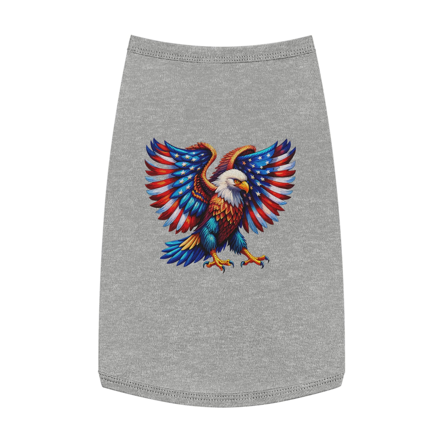 Princess Grace  Patriotic Eagle Pet Tank Top Stylish & Comfortable Dog Apparel for Celebrations