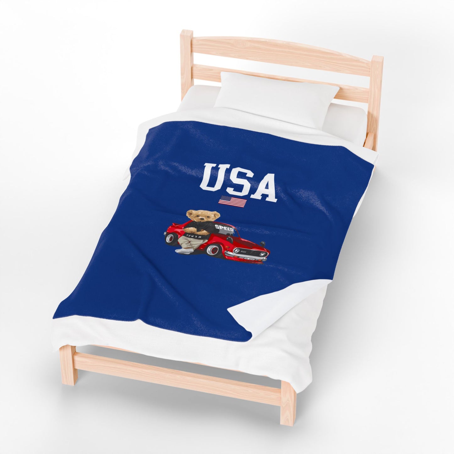 Princess Grace  TEAM USA  Velveteen Plush Blanket