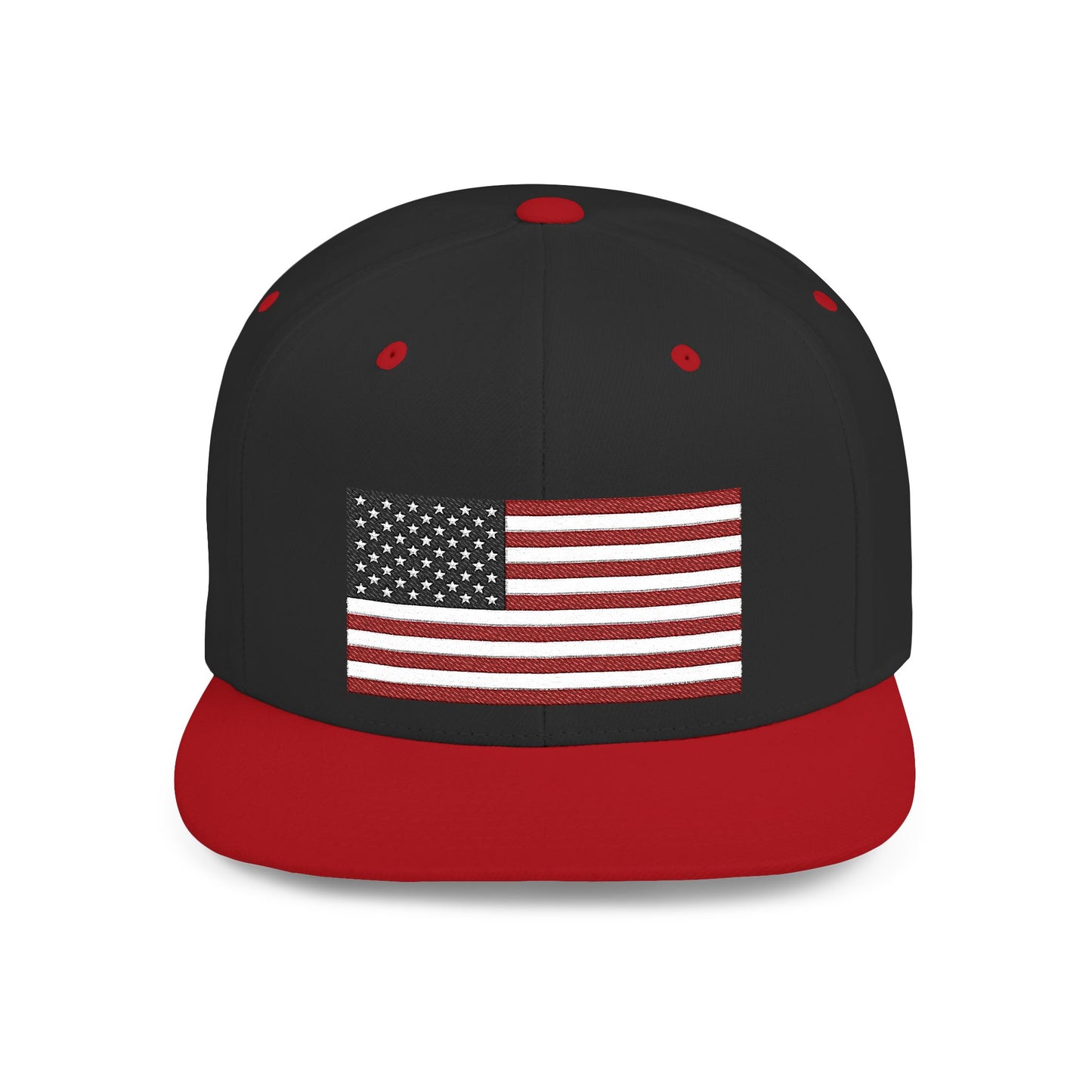 Princess Grace  Patriotic Flat Bill Snapback Hat  American Flag Design