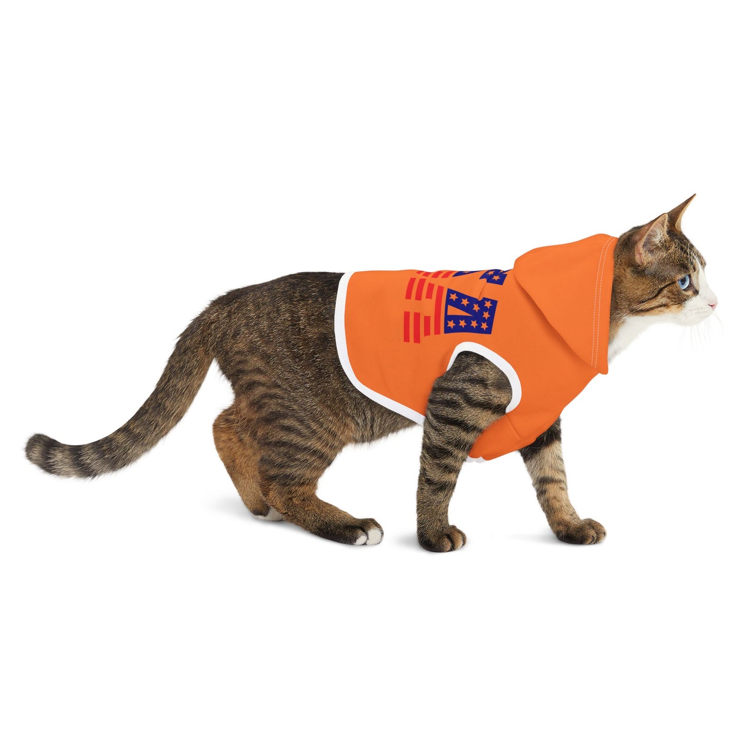Princess Grace  USA Flag Pet Hoodie Stylish & Cozy Apparel for Dogs