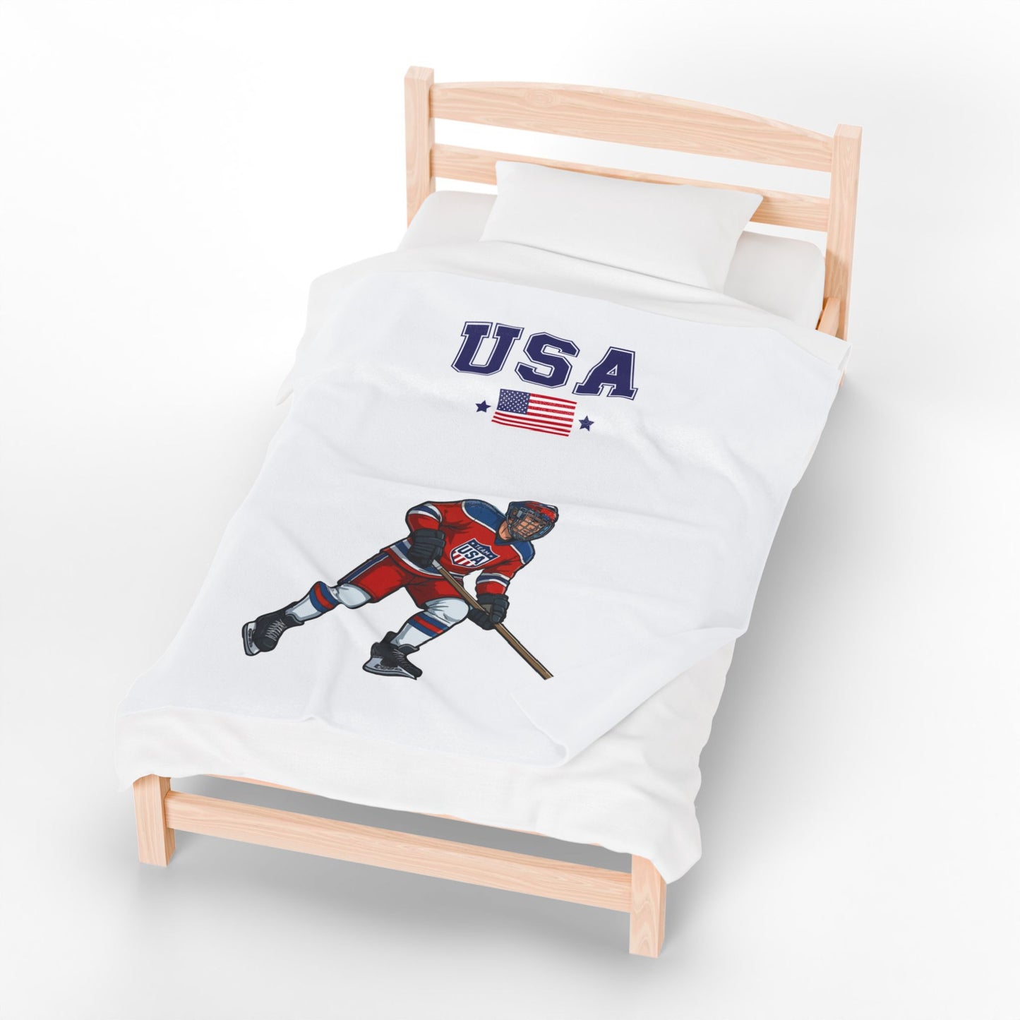 Princess Grace  TEAM USA  Velveteen Plush Blanket